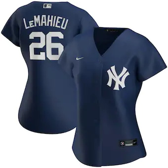 womens nike dj lemahieu navy new york yankees alternate rep